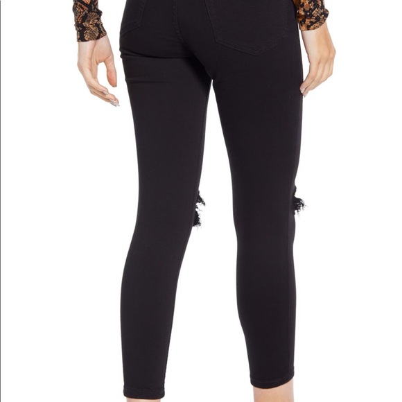 TOPSHOP Jamie high waisted black skinny jeans - Picture 3 of 4